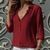 Variant image for Chemisier Femme Chic Élégant en Tissu Doux-22