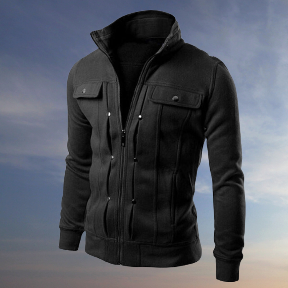 Variant image for Veste Homme Élégante Ajustée en Polyester et Coton-9