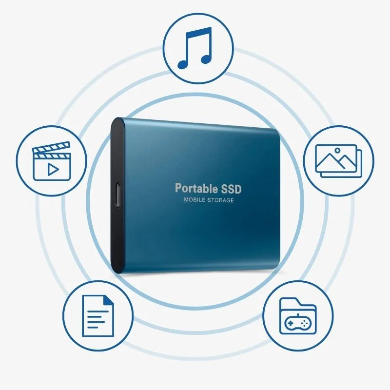Disque SSD externe portable en aluminium haute vitesse 7