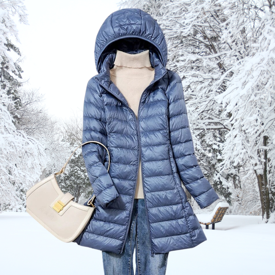 Doudoune Femme À Capuche Ultra Légère Moderne 2
