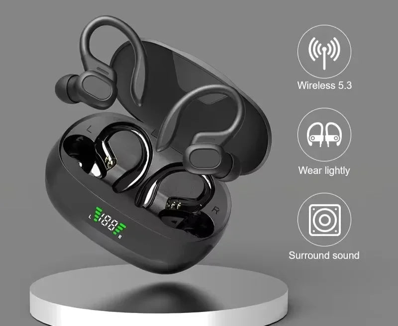 Écouteurs Bluetooth Sans Fil Sport Intra-Auriculaires avec Micro 5