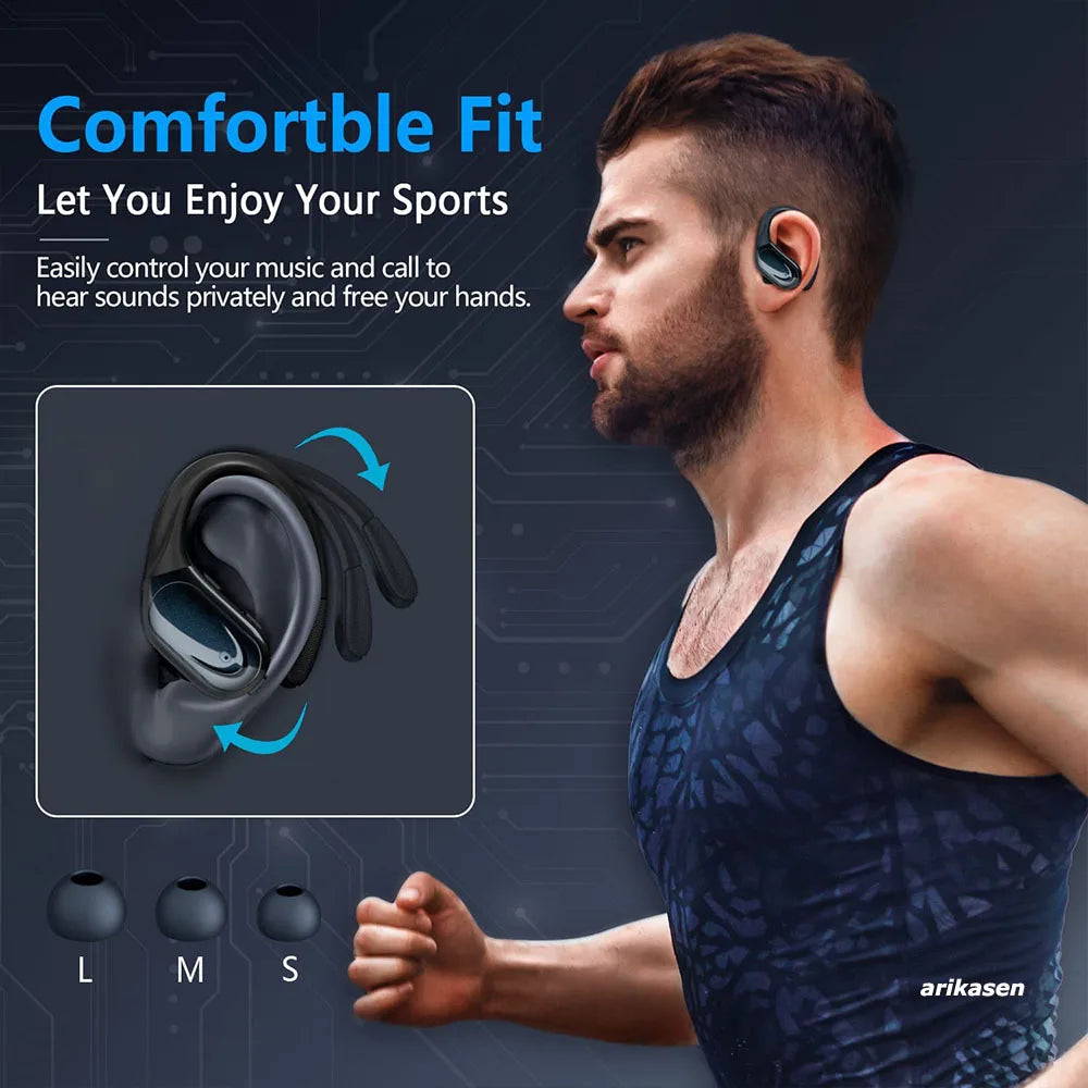Écouteurs Sans Fil Bluetooth 5.3 Avec Micro Ergonomiques Pour Le Sport 2