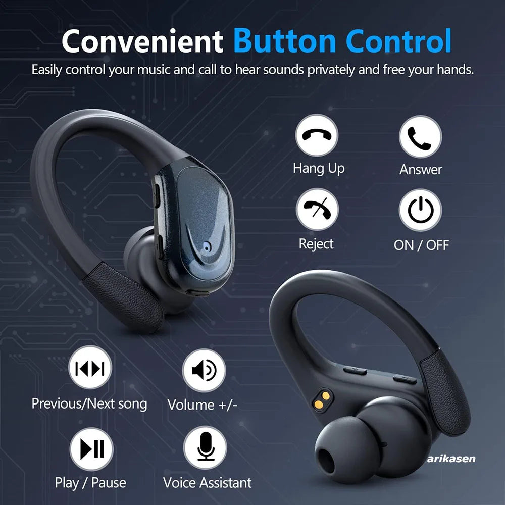 Écouteurs Sans Fil Bluetooth 5.3 Avec Micro Ergonomiques Pour Le Sport 3