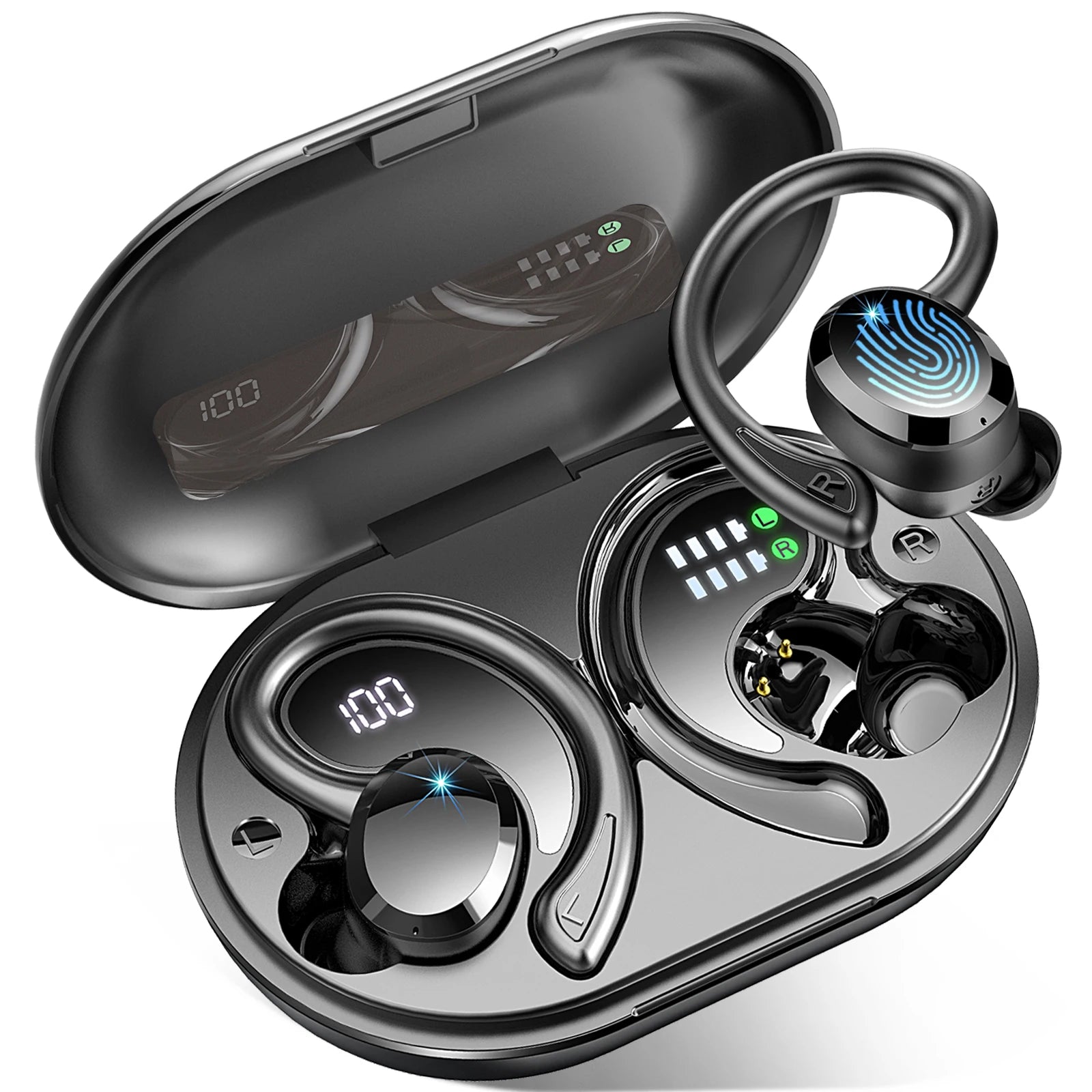 Écouteurs Sans Fil Bluetooth 5.3 Avec Réduction De Bruit Et Autonomie Prolongée 10