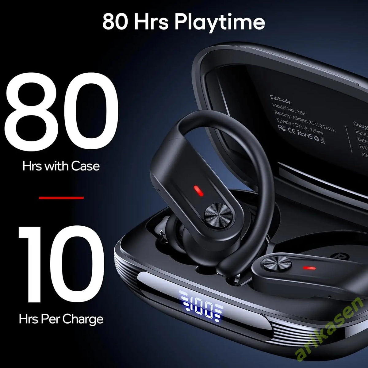 Écouteurs Sans Fil Sportifs Bluetooth Avec Microphone Pour Appels 4