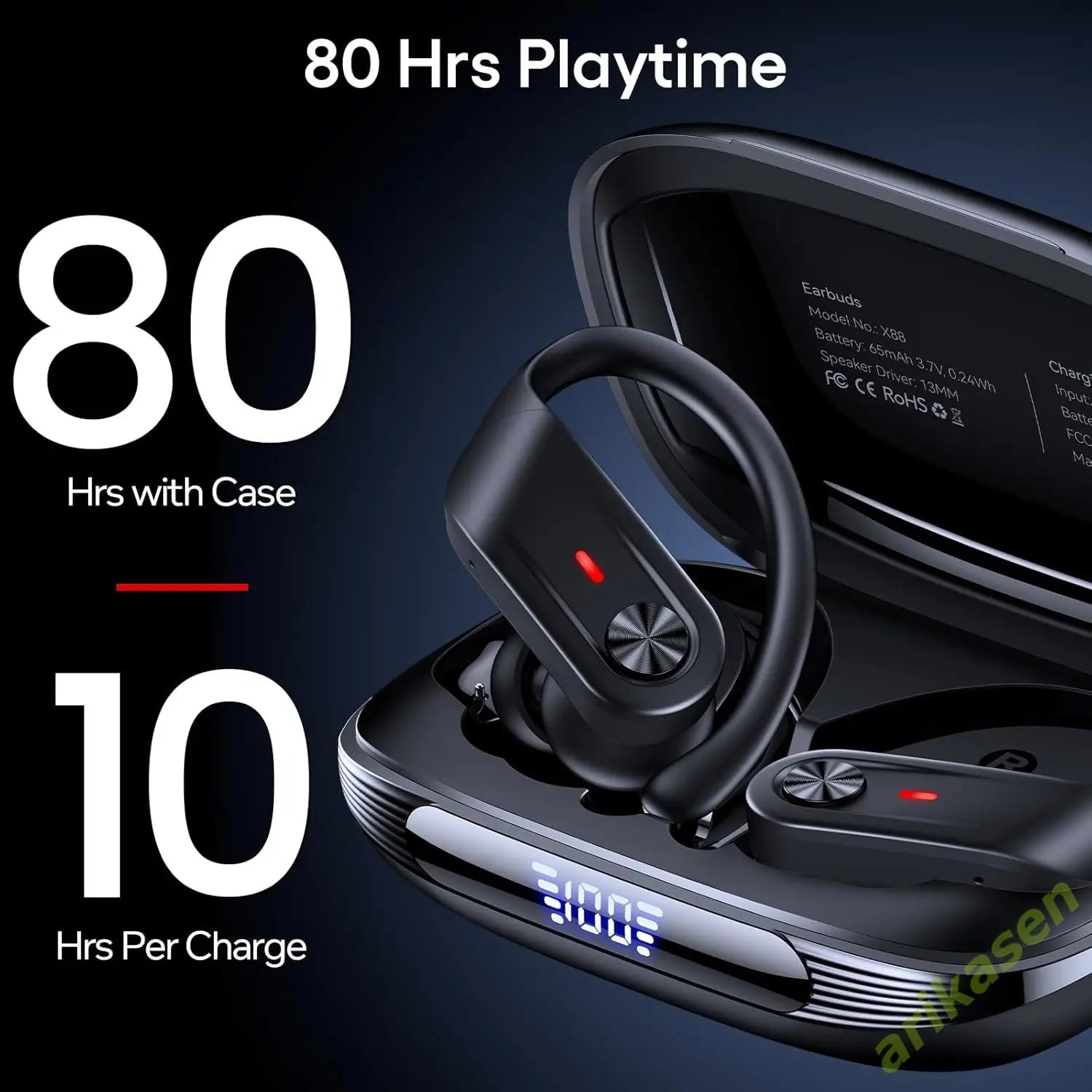 Écouteurs Sans Fil Sportifs Bluetooth Avec Microphone Pour Appels 4