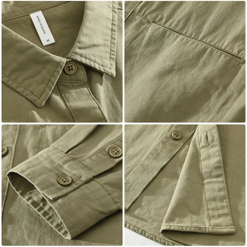 Chemise Homme Décontractée Tissu Doux Élégante 6