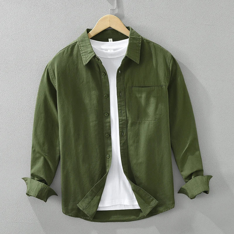 Chemise Homme Décontractée Tissu Doux Élégante 2