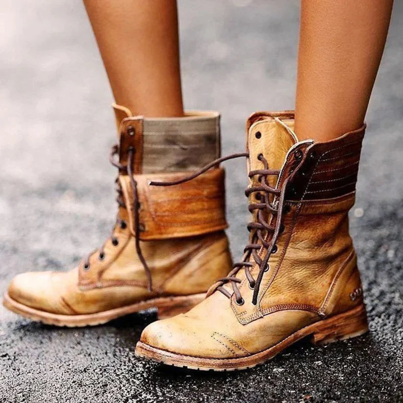 Variant image for Bottes en cuir élégantes pour femmes, style moderne-8