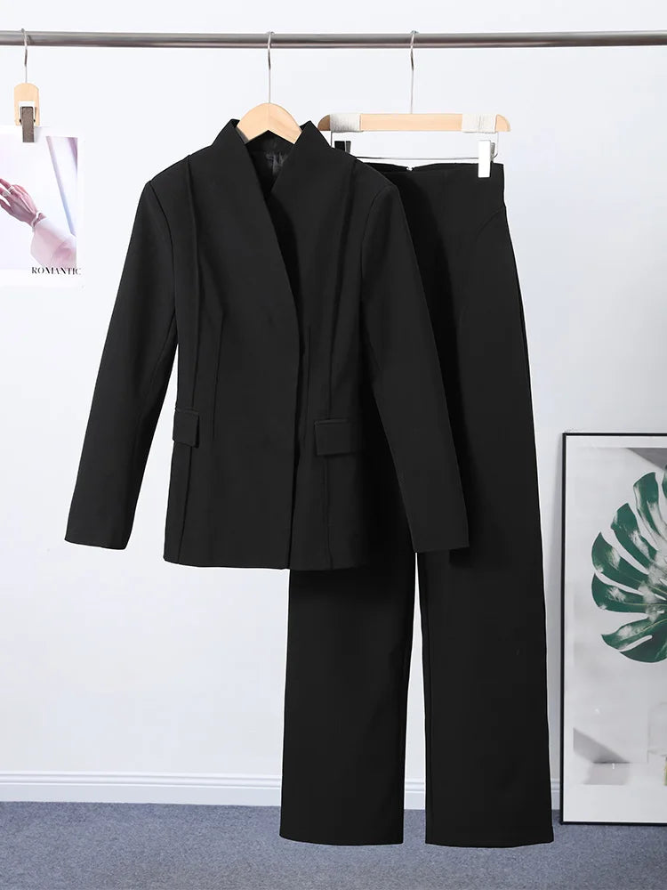 Ensemble Blazer et Pantalon pour Femmes Chic 2