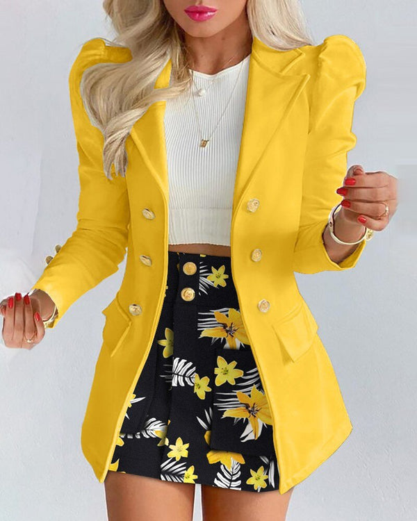 Ensemble Coordonné Blazer et Jupe pour Femme Chic 9