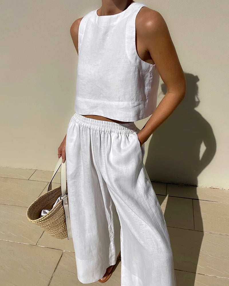 Ensemble Décontracté Femme Deux Pièces Style Coordonné 0