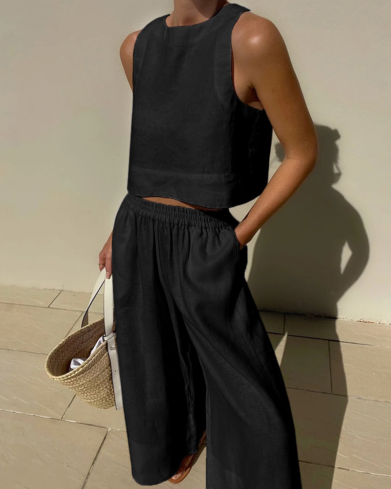 Ensemble Décontracté Femme Deux Pièces Style Coordonné 2