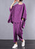 Ensemble Femme Carreaux Vintage en Lin Coton Décontracté 9