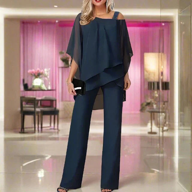 Ensemble Femme Chic Modern avec Détails Asymétriques 6