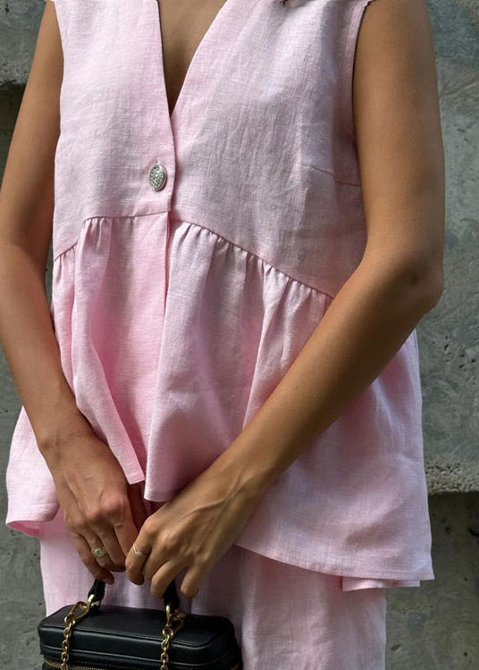 Ensemble Femme Deux Pièces Chic Col en V Ample 4