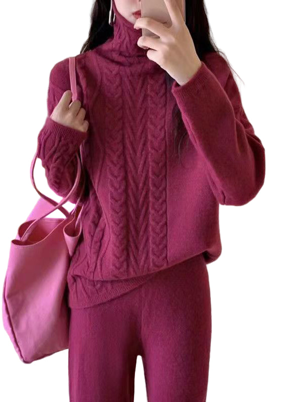 Ensemble Femme Deux Pièces Col Roulé Ample 0