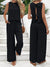 Ensemble Femme Lin Décontracté Haut Sans Manches Pantalon 2
