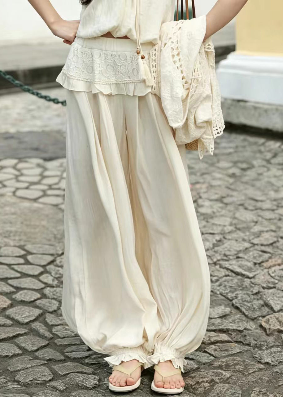 Ensemble Femme Pantalon Lanterne à Volants Style Estival 4