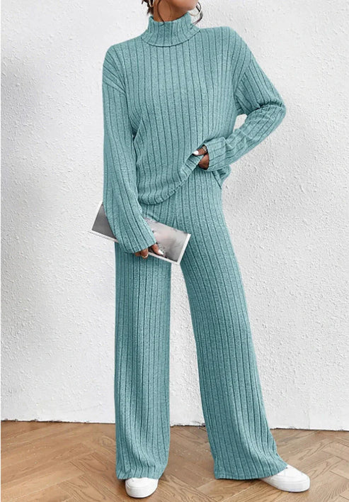 Ensemble Femme Pull et Pantalon Tricoté Moderne 3