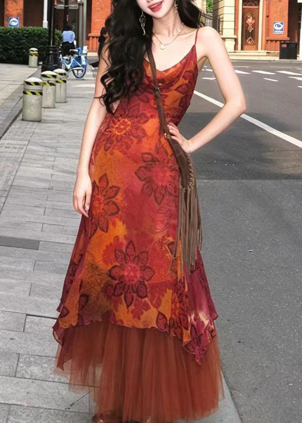 Ensemble Femme Robe Asymétrique et Jupe Tulle Estivale 1