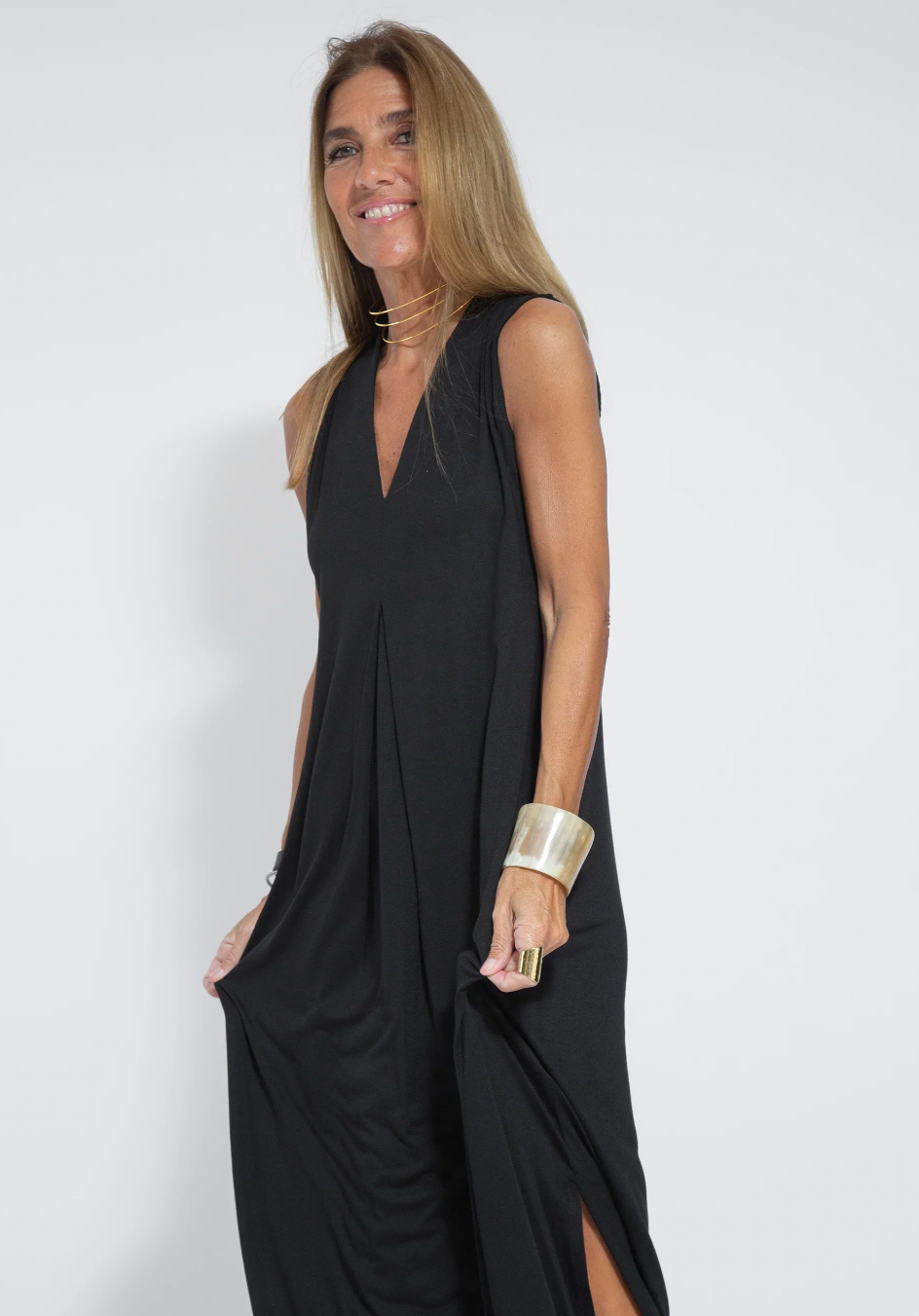 Ensemble Femme Robe Longue et Veste Fluide 3