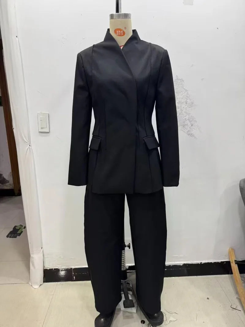 Ensemble Femme Veste de Costume et Pantalon Décontracté 4
