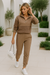 Ensemble Jogging Femme Monogram Coupe Moderne Tissu Mélangé 3