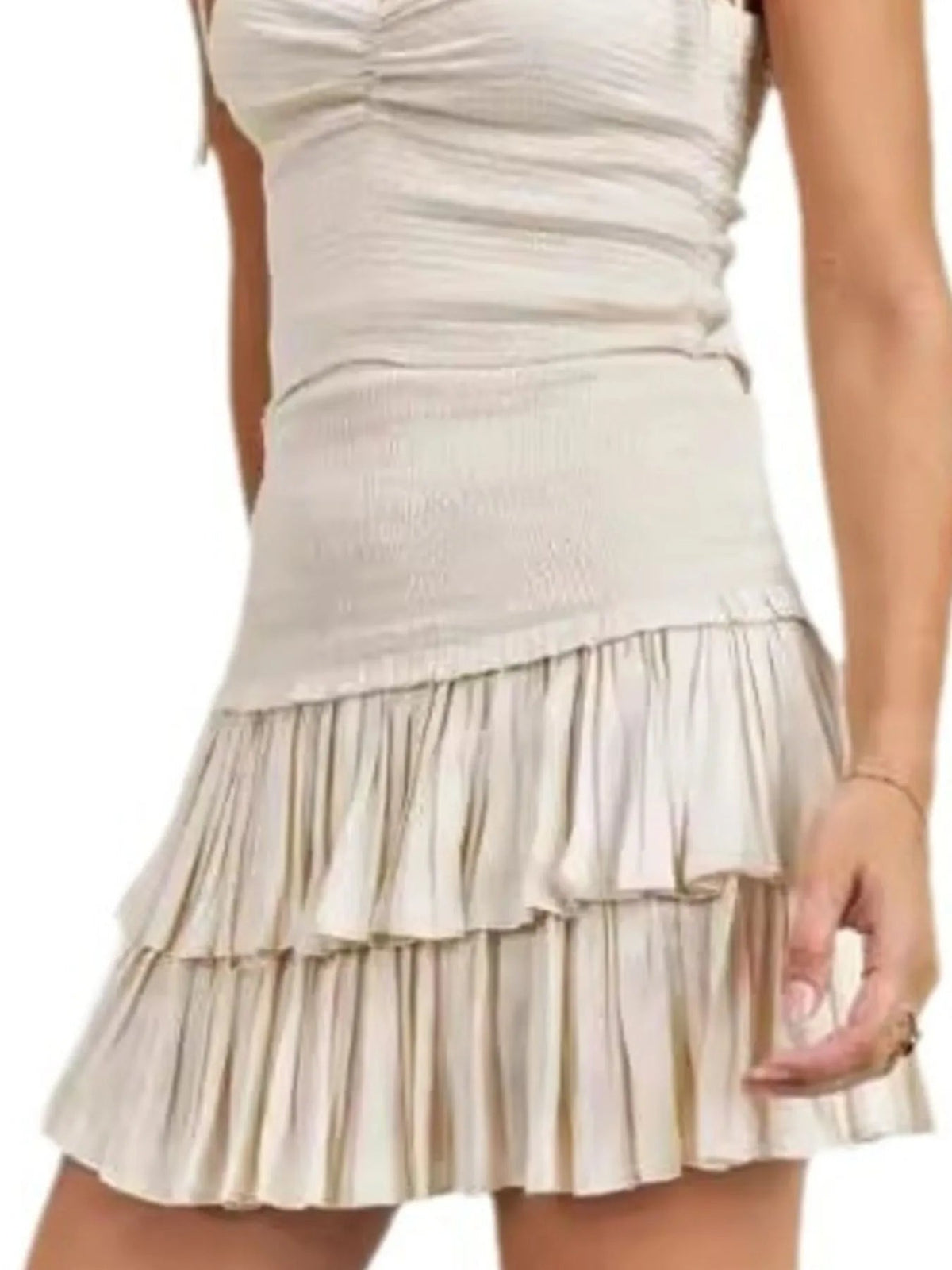 Ensemble Jupe et Débardeur à Col en Cœur 2