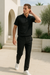 Ensemble Pour Hommes Polo Pantalon Tweed Respirant 1