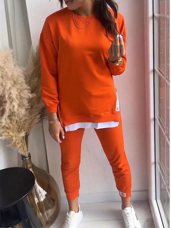 Ensemble Survêtement Femme Décontracté avec Sweat et Pantalon Moderne 2