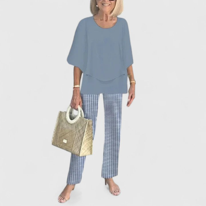 Ensemble Tailleur Femme Chic Polyvalent Deux Pièces 2