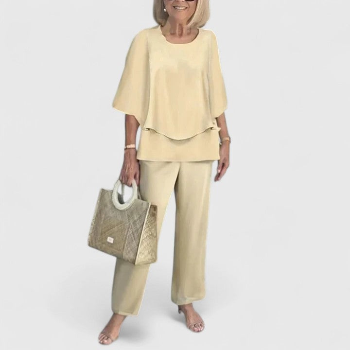Ensemble Tailleur Femme Chic Polyvalent Deux Pièces 3