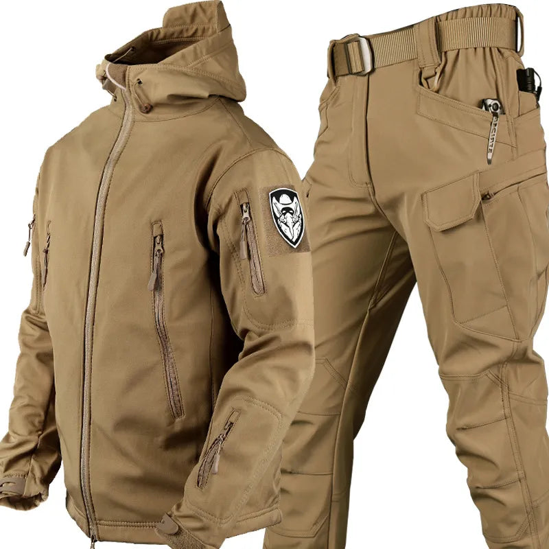 Ensemble Veste et Pantalon d'Extérieur Tactique pour Hommes 2