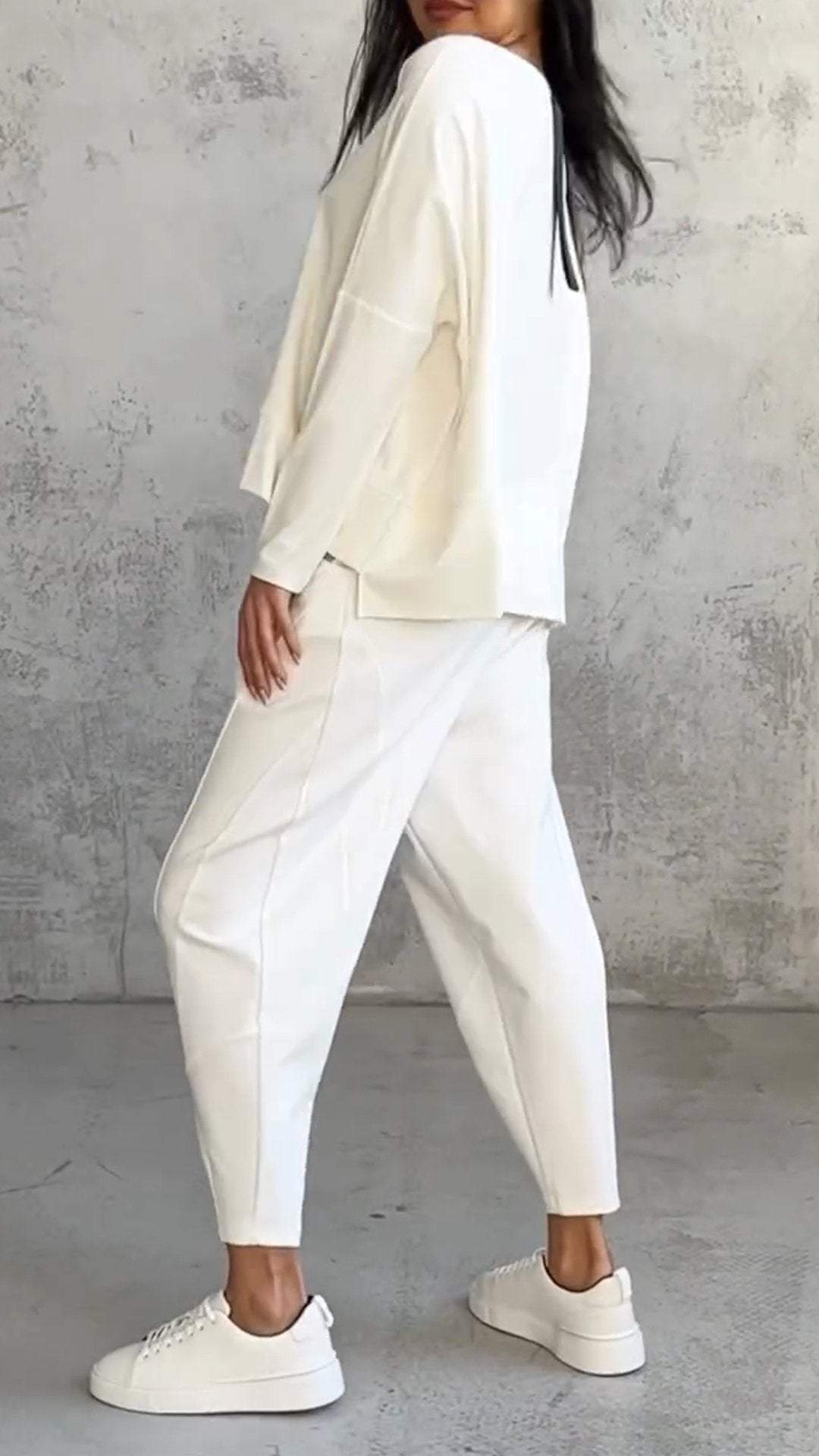 Ensemble d'Été Femmes Coton Décontracté Casual 3