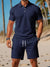 Ensemble d'Été Homme Polo Et Short Tissu Tricoté Léger 1