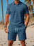 Ensemble d'Été Homme Polo Et Short Tissu Tricoté Léger 3