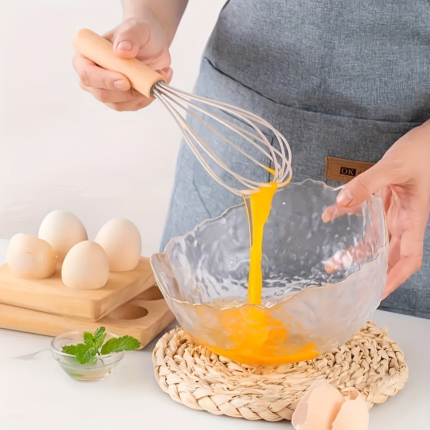 Ensemble d'Ustensiles de Cuisine en Silicone et Bois - 12 Pièces 11