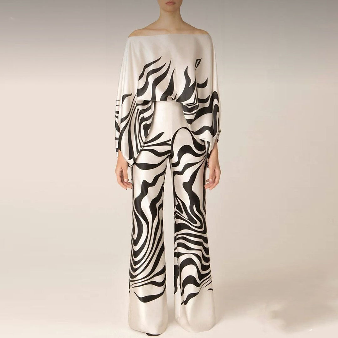 Ensemble d'été pour femmes à manches lanternes 5