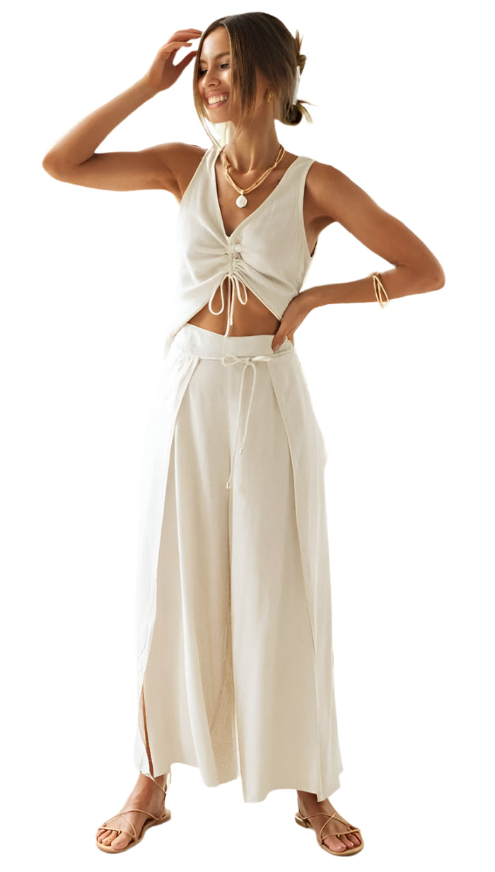 Ensemble d&#39;été pour femmes en deux pièces avec design moderne 0