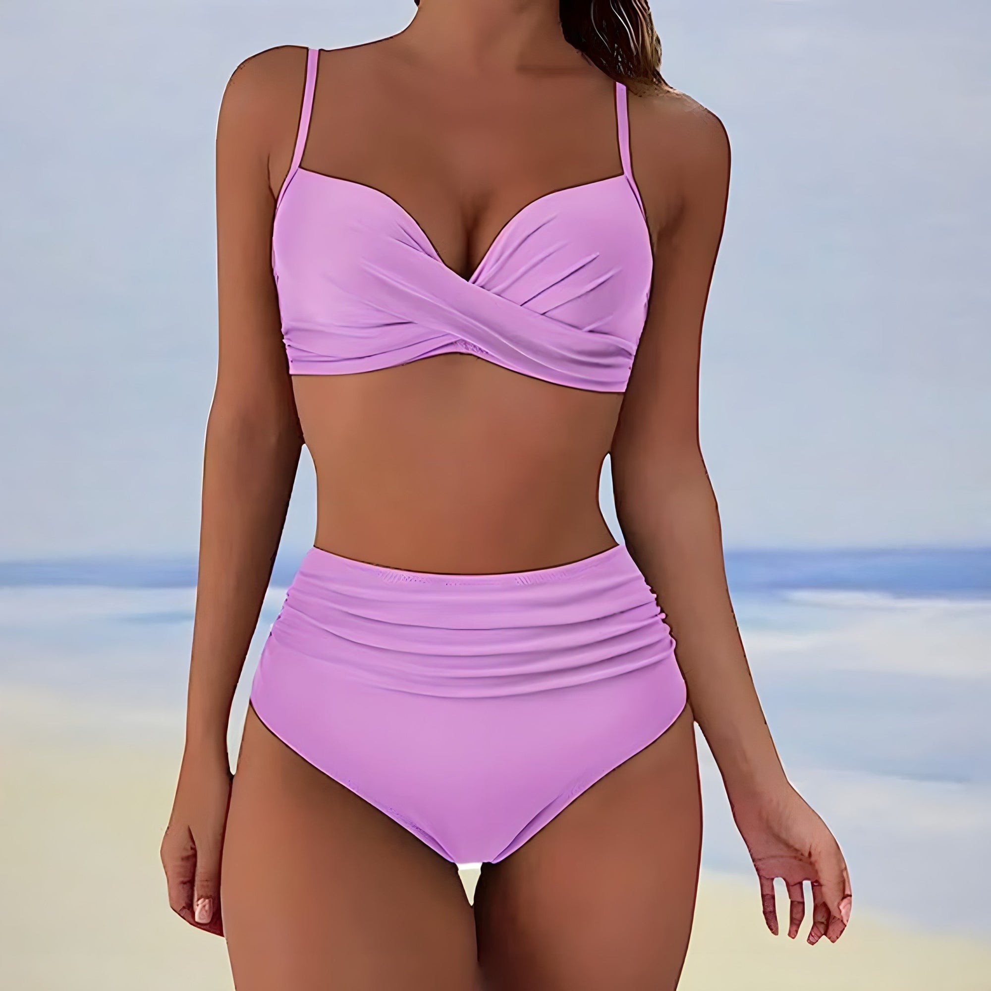 Ensemble de Bikini Femme Taille Haute Sigrun 4
