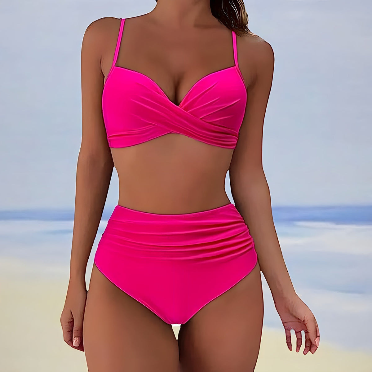 Ensemble de Bikini Femme Taille Haute Sigrun 5