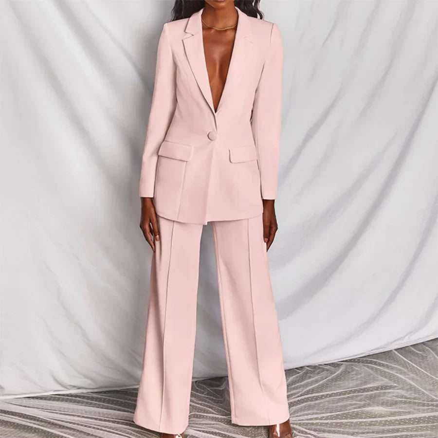 Ensemble de Blazer et Pantalon pour Femmes Chic 2