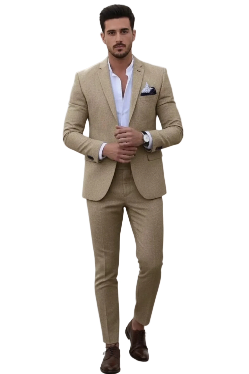 Ensemble de Costume Slim Fit pour Hommes Printemps 0
