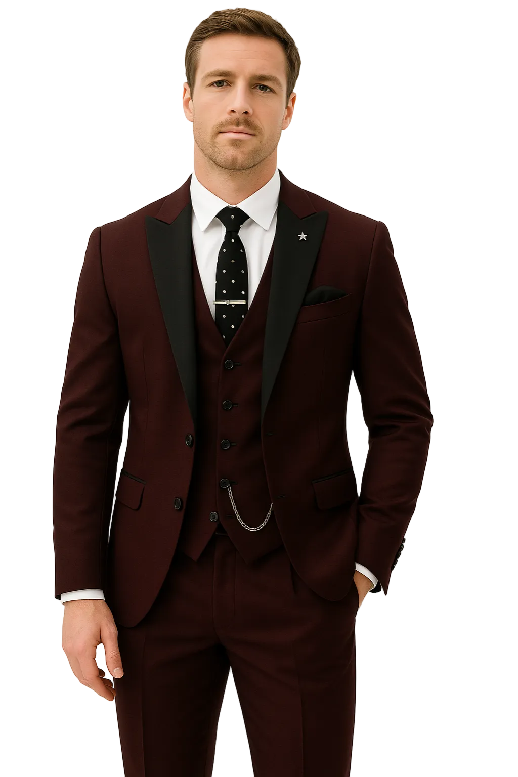 Ensemble de Costume Trois Pièces pour Hommes Printemps 0