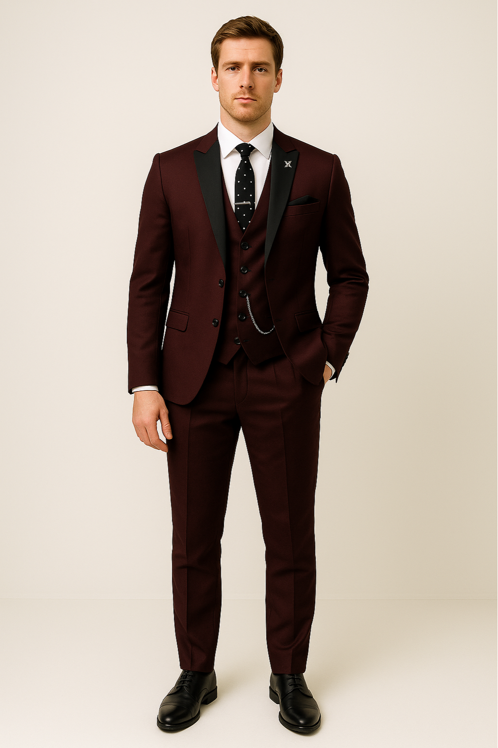 Ensemble de Costume Trois Pièces pour Hommes Printemps 2