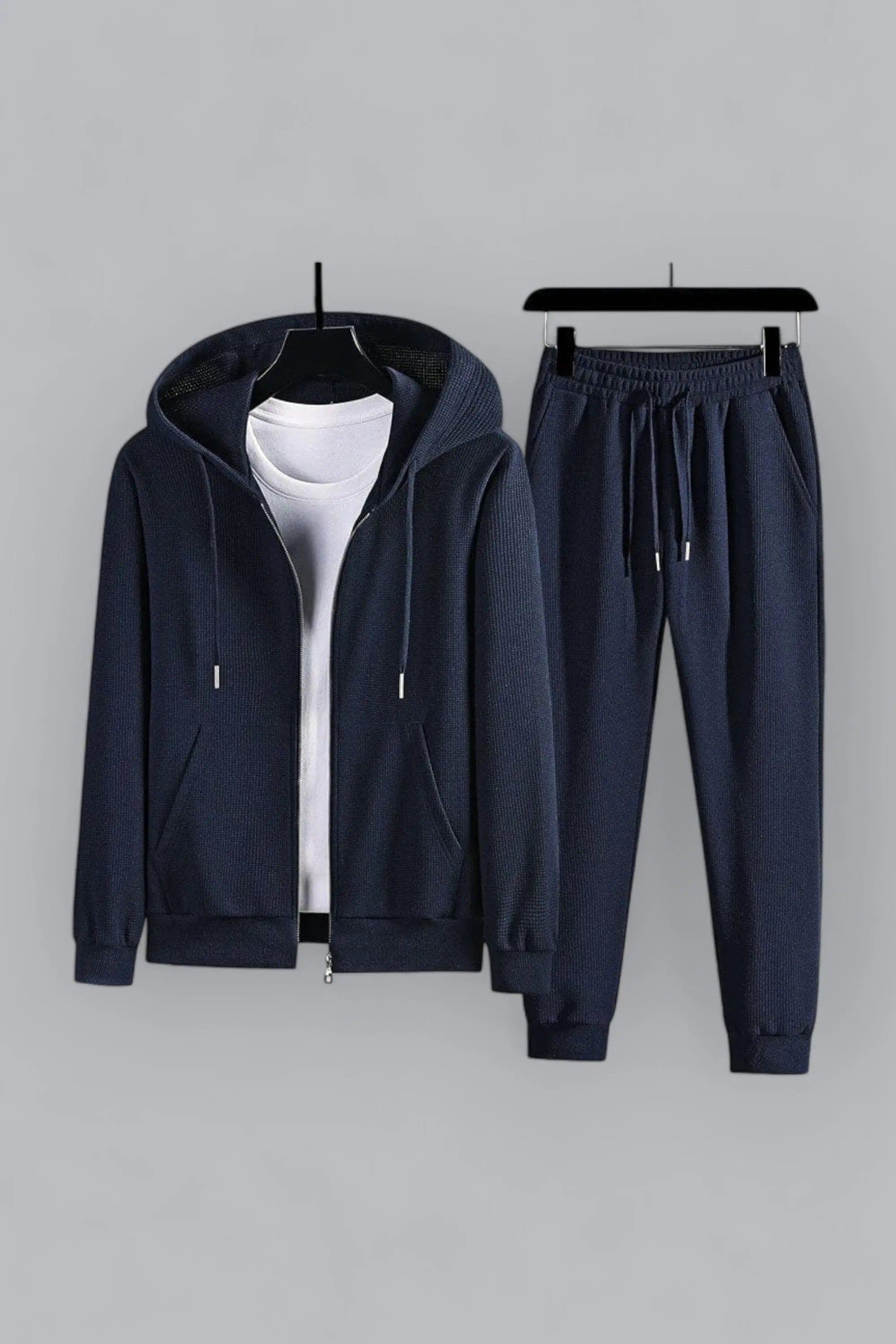 Ensemble de Loungewear Tricoté à Gaufres pour Femmes 2