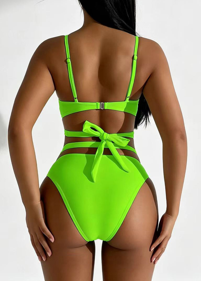 Ensemble de Maillot de Bain Femme à Bretelles Croisées 1