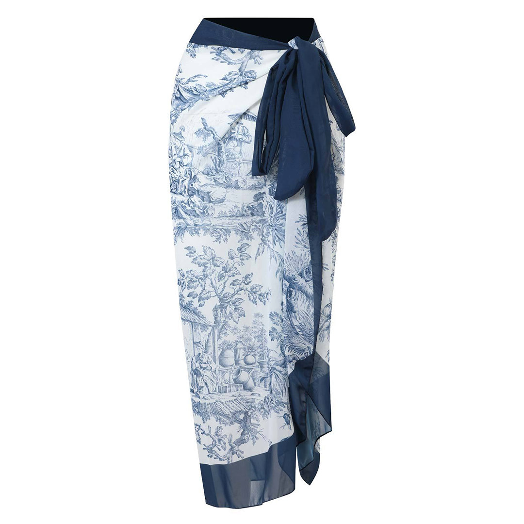 Ensemble de Maillot de Bain Femme avec Écharpe 2