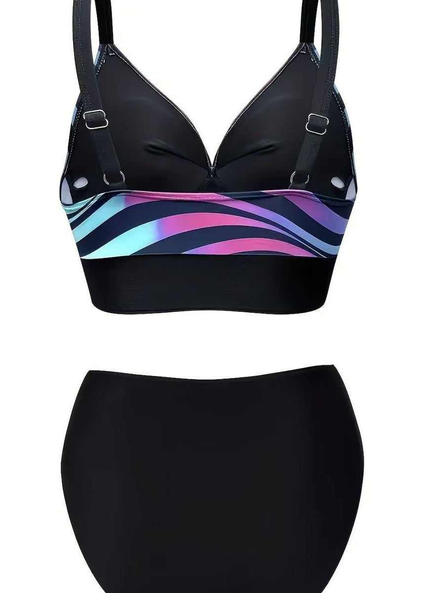 Ensemble de Maillots de Bain Femme à Rayures 4
